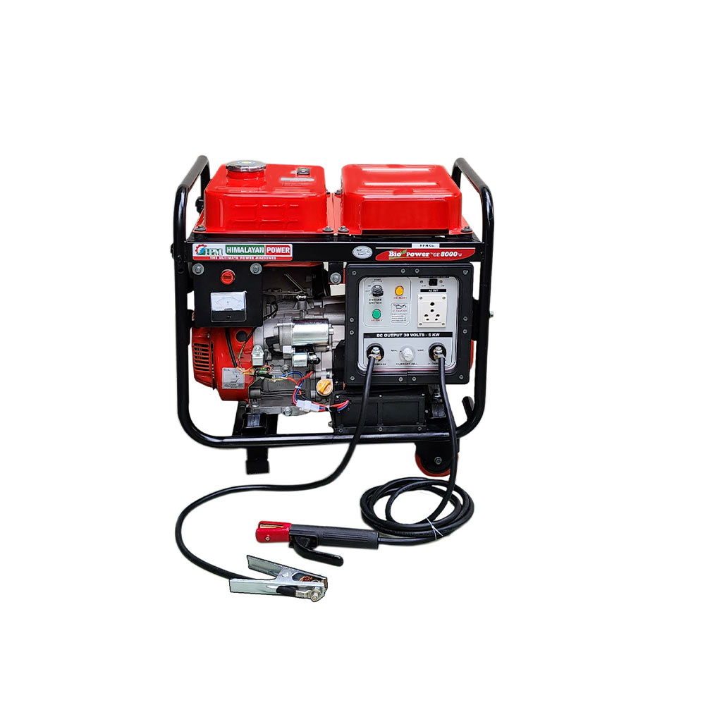 250 Amps portable smart Welding Generator -5 KW, with  Recoil & Self Start. Model GE-W8000RS, 